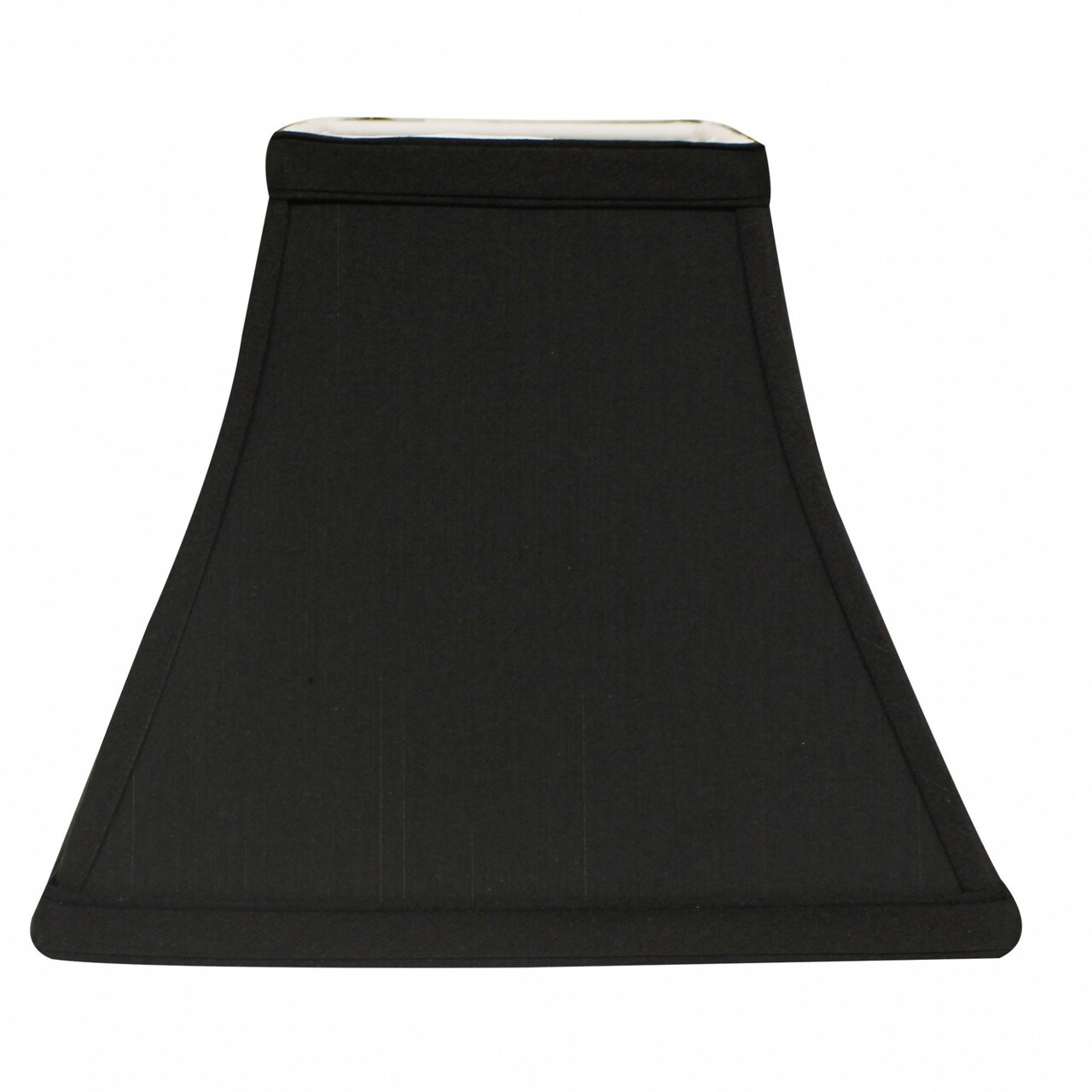 Edge Collections - Black - Traditional Square Bell Lampshade for Elegant Lighting - 1 Piece